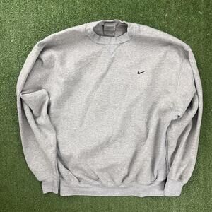 2000s Nike grey Side swoosh crewneck